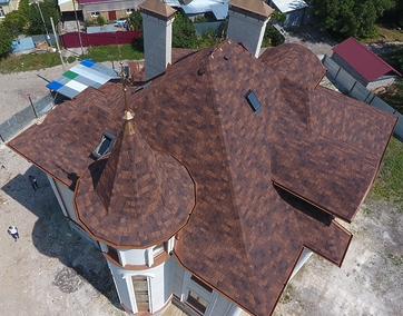 Гибкая черепица Люкс (Lux), Саппоро, Кофейный - 20
