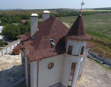 Гибкая черепица Люкс (Lux), Саппоро, Кофейный - 26