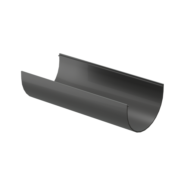 Жёлоб водосточный 3 м Стандарт (Standard), серый - 1
