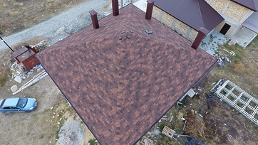 Гибкая черепица Люкс (Lux), Саппоро, Кофейный - 3