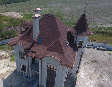 Гибкая черепица Люкс (Lux), Саппоро, Кофейный - 21