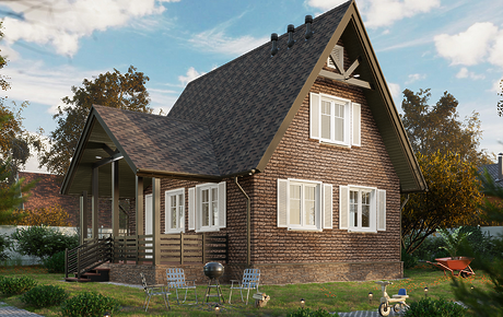 Сайдинг ЛЮКС (LUX) под камень, Бергарт (Bergart), кедровый орех - 14