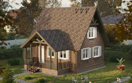 Сайдинг ЛЮКС (LUX) под камень, Бергарт (Bergart), кедровый орех - 15